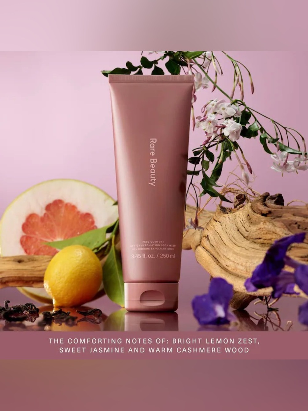 Rare Beauty Selena Gomez 
Find Comfort Gentle Exfoliating Konjac Jelly Body Wash